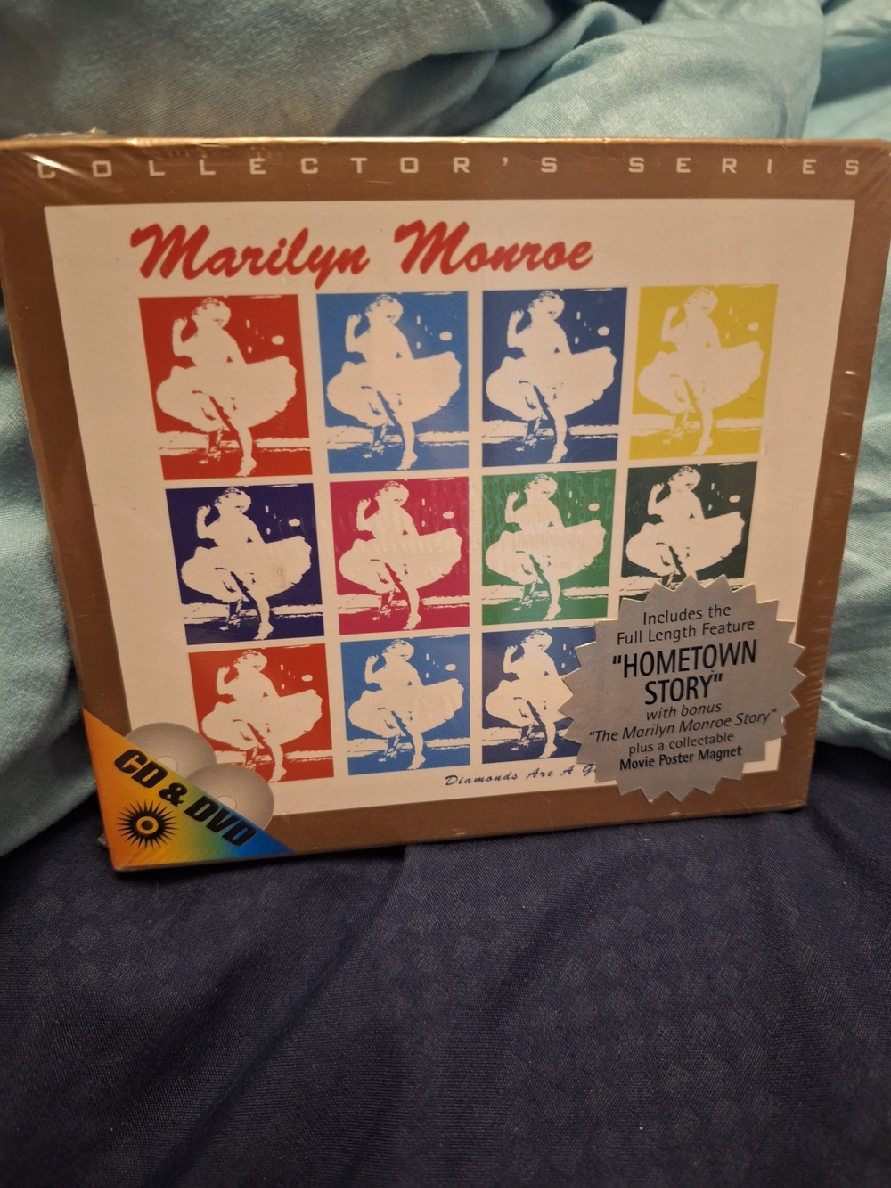 Sealed Marilyn Monroe Collector's Series CD & DVD Set - Multi Color Pop Art
